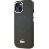 LACOSTE Iphone 15 6.1 Khaki Hardcase Silicone Croco Logo Magsafe - (LCHMP15SSMAB)