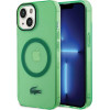 LACOSTE Iphone 15 Plus / 14 Plus 6.7 Green Hardcase With Transparent Design And Magsaf - (LCHMP15MULON)