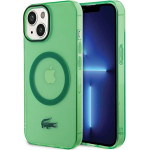 LACOSTE Iphone 15 Plus / 14 Plus 6.7 Green Hardcase With Transparent Design And Magsaf - (LCHMP15MULON)