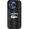 LACOSTE Iphone 15 Pro 6.1 Black Hardcase Monogram Vintage Logo Magsafe - (LCHMP15LPIGK)