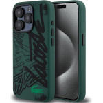 LACOSTE Iphone 15 Pro 6.1 Black Hardcase Silicone Graffiti - (LCHCP15LGRAK)