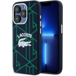 LACOSTE Iphone 15 Pro 6.1 Blue Hardcase Silicone Monogram Vintage Logo Magsaf - (LCHMP15LSBIV)