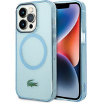 LACOSTE Iphone 15 Pro 6.1 Blue Hardcase Transparent Magsafe - (LCHMP15LULOLB)