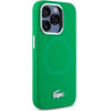 LACOSTE Iphone 15 Pro 6.1 Estragon Hardcase Silicone Croco Logo Magsafe - (LCHMP15LSMAN)