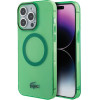 LACOSTE Iphone 15 Pro 6.1 Green Hardcase With Transparent Design And Magsafe - (LCHMP15LULON)