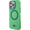 LACOSTE Iphone 15 Pro 6.1 Green Hardcase With Transparent Design And Magsafe - (LCHMP15LULON)
