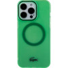 LACOSTE Iphone 15 Pro 6.1 Green Hardcase With Transparent Design And Magsafe - (LCHMP15LULON)