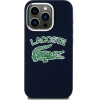 LACOSTE Iphone 15 Pro 6.1 Navy Blue Hardcase Silicone Cracked Logo Magsafe - (LCHMP15LUCRV)