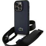 LACOSTE Iphone 15 Pro 6.1 Navy Hardcase Iconic Petit Pique Crossbody - (LCHCP15LSPVCV)