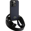 LACOSTE Iphone 15 Pro 6.1 Navy Hardcase Iconic Petit Pique Crossbody - (LCHCP15LSPVCV)