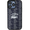 LACOSTE Iphone 15 Pro 6.1 Navy Hardcase Monogram Vintage Logo Magsafe - (LCHMP15LPIGV)