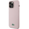 LACOSTE Iphone 15 Pro 6.1 Pink Hardcase Silicone Magsafe - (LCHMP15LSLOI)