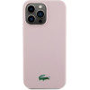 LACOSTE Iphone 15 Pro 6.1 Pink Hardcase Silicone Magsafe - (LCHMP15LSLOI)