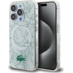 LACOSTE Iphone 15 Pro 6.1 White Hardcase Double Layer Repeat Magsafe - (LCHMP15LUREH)