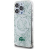 LACOSTE Iphone 15 Pro 6.1 White Hardcase Double Layer Repeat Magsafe - (LCHMP15LUREH)