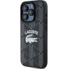 LACOSTE Iphone 15 Pro Max 6.7 Black Hardcase Monogram Vintage Logo Magsafe - (LCHMP15XPIGK)