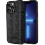 LACOSTE Iphone 15 Pro Max 6.7 Black Hardcase With Blend Monogram Design And Magsafe - (LCHMP15XPBSK)