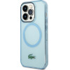 LACOSTE Iphone 15 Pro Max 6.7 Blue Hardcase Transparent Magsafe - (LCHMP15XULOLB)