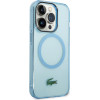 LACOSTE Iphone 15 Pro Max 6.7 Blue Hardcase Transparent Magsafe - (LCHMP15XULOLB)