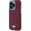 LACOSTE Iphone 15 Pro Max 6.7 Bordeaux Hardcase Silicone Croco Logo Magsafe - (LCHMP15XSMAR)