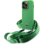 LACOSTE Iphone 15 Pro Max 6.7 Green Hardcase Iconic Petit Pique Crossbody - (LCHCP15XSPVCN)