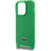 LACOSTE Iphone 15 Pro Max 6.7 Green Hardcase Iconic Petit Pique Crossbody - (LCHCP15XSPVCN)