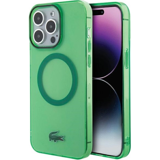 LACOSTE Iphone 15 Pro Max 6.7 Green Hardcase With Transparent Design And Magsafe - (LCHMP15XULON)