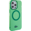 LACOSTE Iphone 15 Pro Max 6.7 Green Hardcase With Transparent Design And Magsafe - (LCHMP15XULON)