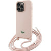 LACOSTE Iphone 15 Pro Max 6.7 Light Pink Hardcase Silicone Cord - (LCHCP15XSCCRLP)
