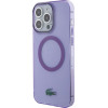 LACOSTE Iphone 15 Pro Max 6.7 Purple Hardcase Transparent Magsafe - (LCHMP15XULOU)
