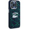 LACOSTE Iphone 15 Pro Max6.7 Blue Hardcase Silicone Monogram Vintage Logo Ma - (LCHMP15XSBIV)