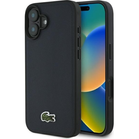 LACOSTE Iphone 16 6.1 granatowy/Navy Hardcase Iconic Petit Pique Magsafe - (LCHMP16SPVCV)
