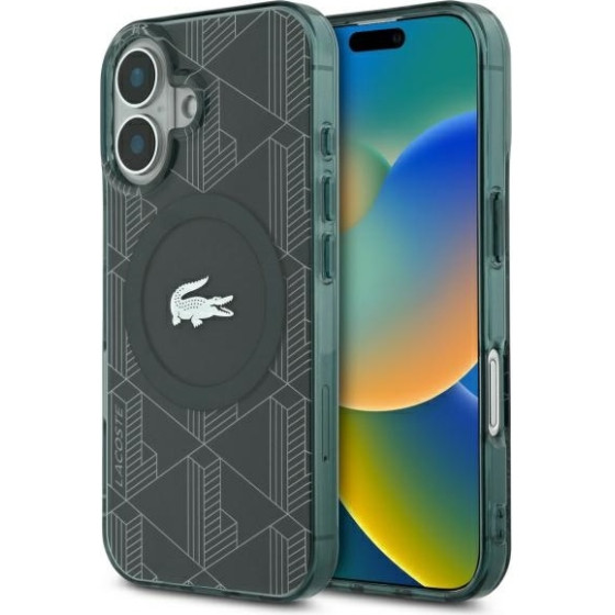 LACOSTE Iphone 16 6.1 Sinople Hardcase Iml Blend Monogram Magsafe - (LCHMP16SUBSE)
