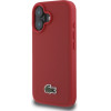 LACOSTE Iphone 16 Plus 6.7 czerwony/Red Hardcase Iconic Petit Pique Woven Logo - (LCHMP16MPVCR)