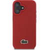 LACOSTE Iphone 16 Plus 6.7 czerwony/Red Hardcase Iconic Petit Pique Woven Logo - (LCHMP16MPVCR)