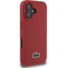 LACOSTE Iphone 16 Plus 6.7 czerwony/Red Hardcase Iconic Petit Pique Woven Logo - (LCHMP16MPVCR)