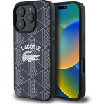 LACOSTE Iphone 16 Pro 6.3 granatowy/Navy Hardcase Monogram Vintage Logo Magsafe - (LCHMP16LPIGV)