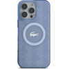 LACOSTE Iphone 16 Pro 6.3 Light Blue Hardcase Iml Blend Monogram Mag - (LCHMP16LUBSLB)