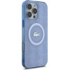 LACOSTE Iphone 16 Pro 6.3 Light Blue Hardcase Iml Blend Monogram Mag - (LCHMP16LUBSLB)