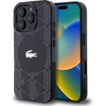 LACOSTE Iphone 16 Pro Max 6.9 Black Hardcase Iml Blend Monogram Magsafe - (LCHMP16XUBSK)