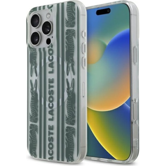 LACOSTE Iphone 16 Pro Max 6.9 Farine Hardcase Iml All Over Magsafe - (LCHMP16XUALH)