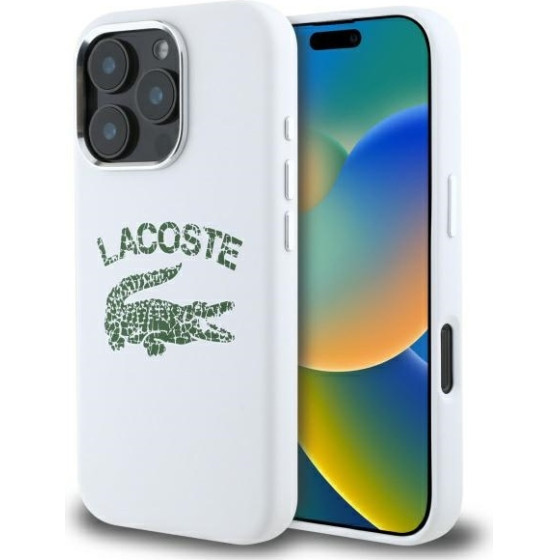 LACOSTE Iphone 16 Pro Max 6.9 Farine Hardcase Silicone Cracked Logo Magsafe - (LCHMP16XUCRH)