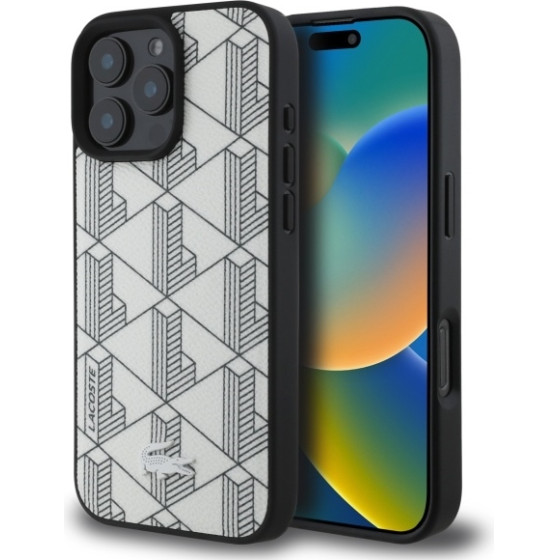 LACOSTE Iphone 16 Pro Max 6.9 Hardcase Mono Farine Magsafe - (LCHMP16XPBSH)