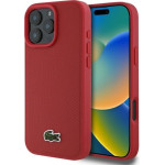 LACOSTE Iphone 16 Pro Max 6.9 Red Hardcase Iconic Petit Pique Magsafe - (LCHMP16XPVCR)