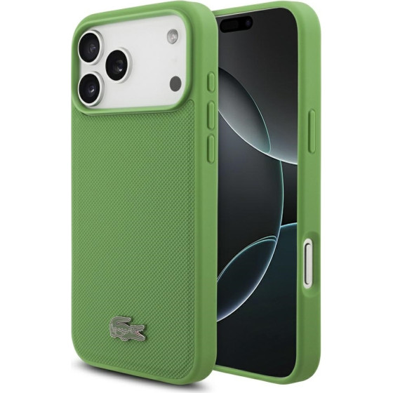 LACOSTE Petit Pique Lacquer Logo Magsafe Case For Iphone 17 Pro Max Tarragon - (LCHMP17XPLAN)