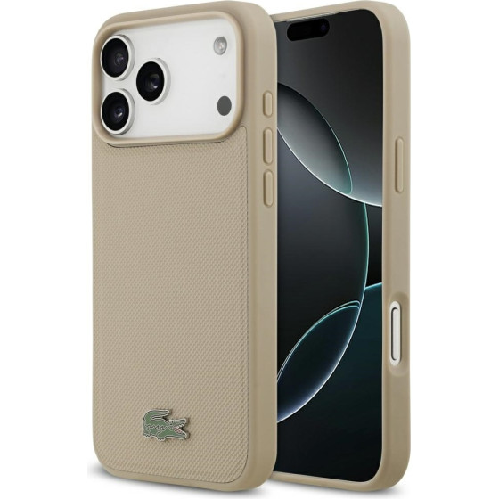 LACOSTE Petit Pique Lacquer Logo Magsafe Case For Iphone 17 Pro Max Taupe - (LCHMP17XPLAT)