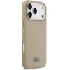 LACOSTE Petit Pique Lacquer Logo Magsafe Case For Iphone 17 Pro Max Taupe - (LCHMP17XPLAT)