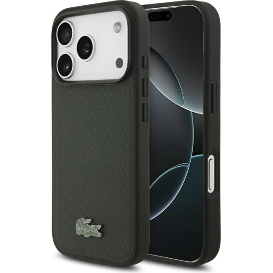 LACOSTE Petit Pique Lacquer Logo Magsafe Case For Iphone 17 Pro Sinople - (LCHMP17LPLAE)