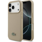 LACOSTE Petit Pique Lacquer Logo Magsafe Case For Iphone 17 Pro Taupe - (LCHMP17LPLAT)