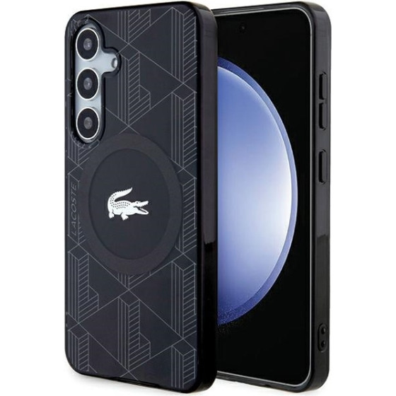 LACOSTE S24 S921 Black Hardcase Iml Blend Monogram Magsafe - (LCHMS24SUBSK)